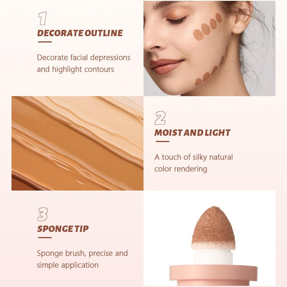 8-color Liquid Contouring Concealer Waterproof Face Brighten Coverage Foundation Sculptural Silhouette Outline Contour Makeup