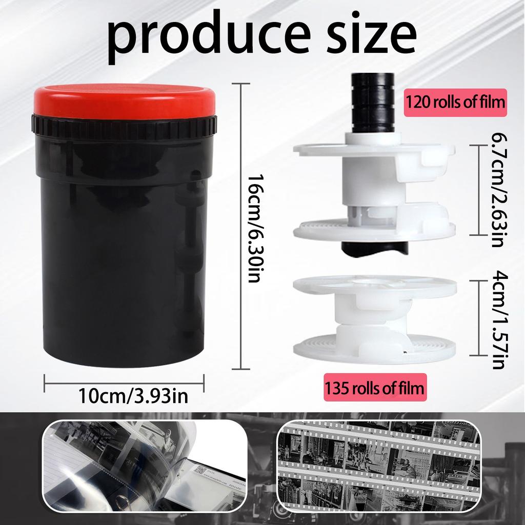 35mm Film Developing for 135 120 Black White Color Film Developing Tank Bottle Darkroom Accessories