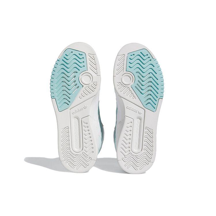 Adidas Оригинальные высокие кеды для скейтбординга Drop Step Женские кроссовки Белый/Синий HQ6983