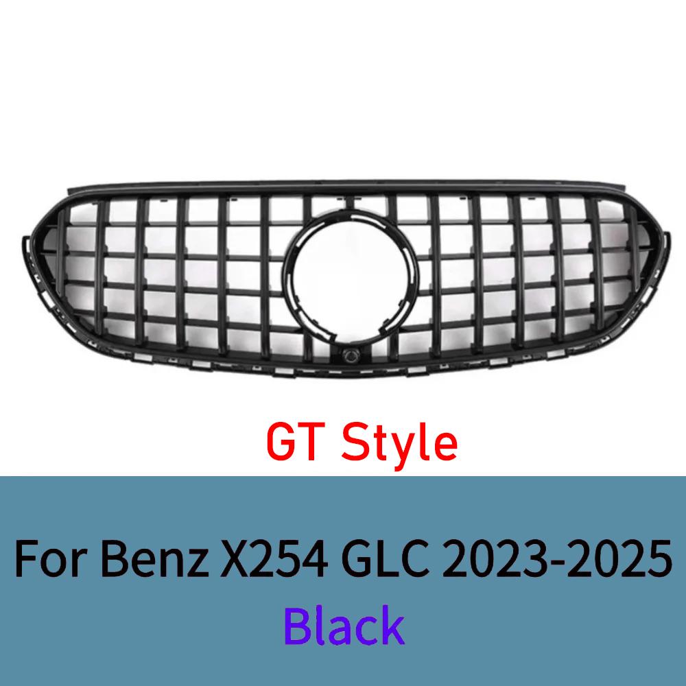 For Mercedes GLC X254 2025-2025 GT Style Front Grille Mesh ABS Gloss Black AMG Look Tuning Car Accessories Bumper Grill