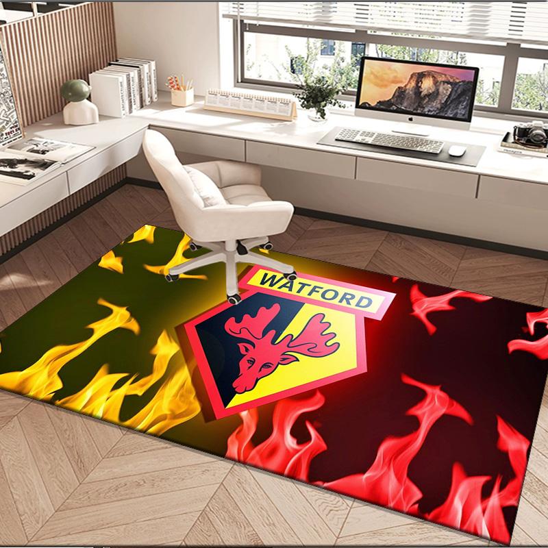 1PC rug Watford Crest Design Carpet, Chair Rug,Area Rug for Office Bedroom living rooms bedroom, Doormat decor Christmas fan gifts
