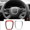 Car Styling Steering Wheel Center Logo Covers Stickers Trim Fit for A4 B6 B7 B8 A6 C6 A5 Q7 Q5 A3 8P S3 8v Interior Accessories