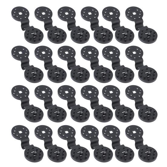 50/100 Pcs Shade Cloth Plastic Clips Heavy Duty Shade Tarp Buckle Reusable Fixing Clips for Agricultural Anti