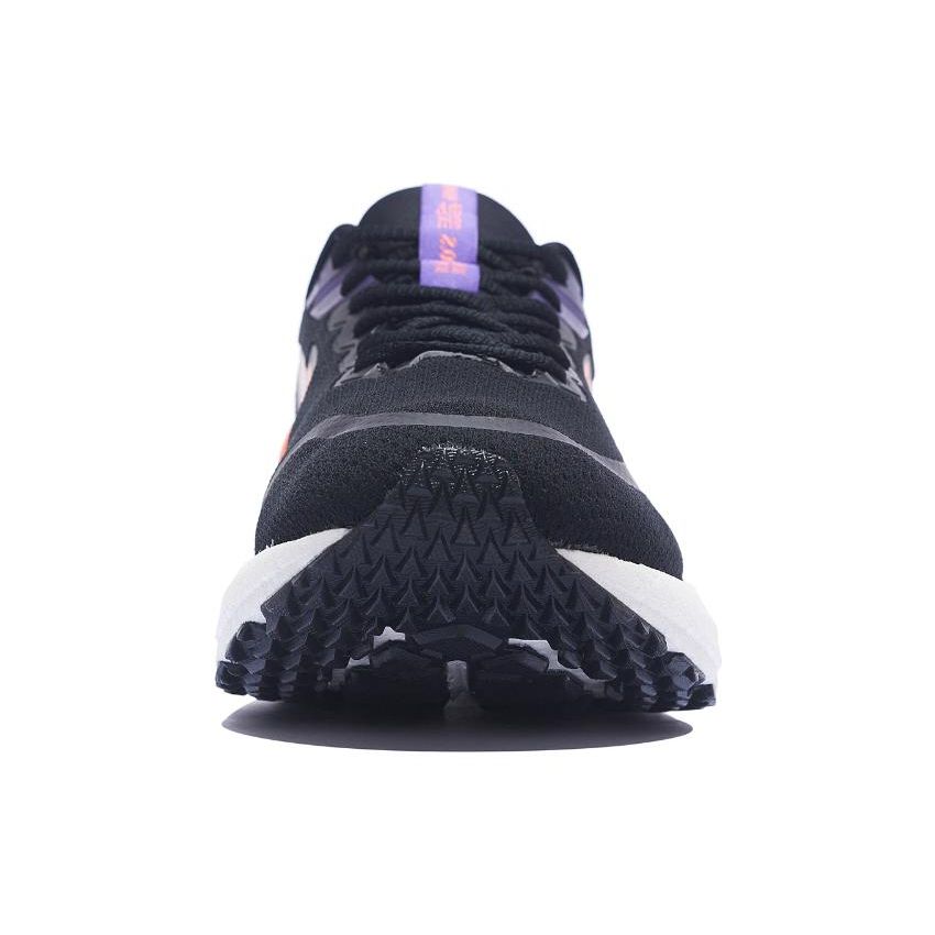 Li Ning Yue Ying 2.0 Shock Absorption Reflection Low Top Running Shoes Men Running Shoes Black Purple Orange ARHS021-3