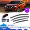 Window Visor for Nissan Murano Z52 P42M 2015~2024 Car Side Vent Smoke Cover Sun Rain Guard Deflector Awning Exterior Accessories