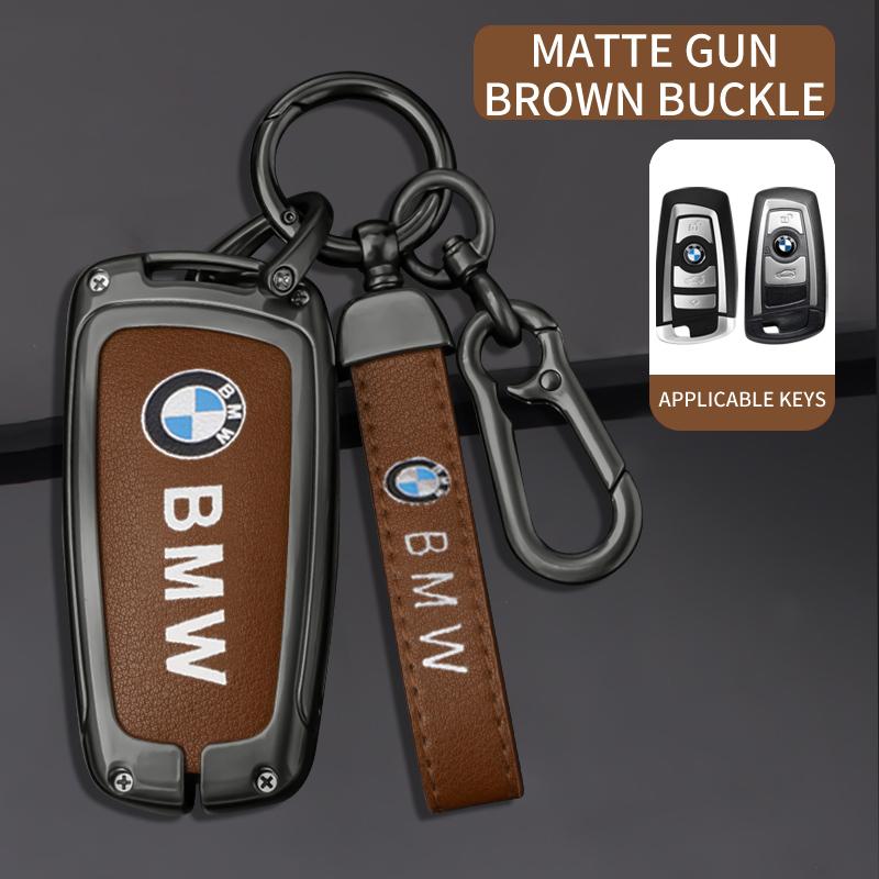 Car Smart Key Fob Case Cover Bag For BMW 3 4 5 Series 320i 530i 550i F20 F21 F30 F31 F25 F01 F02 Keyless Keychain Accessories OZ3