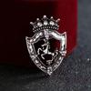 Роскошная серебряная брошь в виде лошади: Модная Унисекс Булавка для Лацкана и Свитера