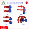 Fuel Cooler Hose Connector 2Pcs  0 ° 45 ° 90 ° 180 ° AN4 6 8 10 12 Automotive Parts Connection Adapter Connector Automotive Part