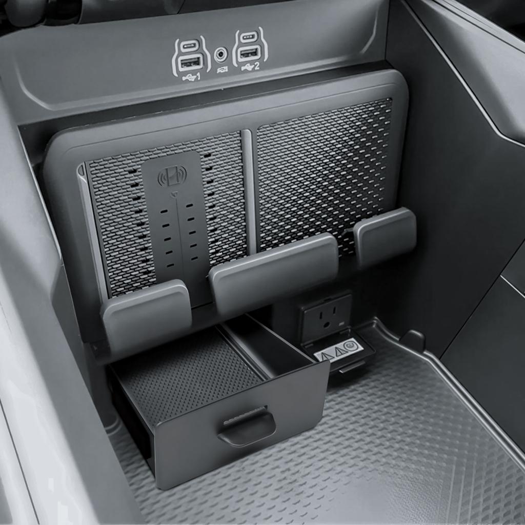 BII1 Drawer Storage Organizer for 2019–2026 Dodge RAM 1500 2500 3500 Center Console Drawer Storage Cubby Interior Box Accessories