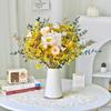 Immortal Rose Dried Bouquet: Eucalyptus, Hydrangea, Crystal Grass, and Baby's Breath for Home or Bedroom Decoration