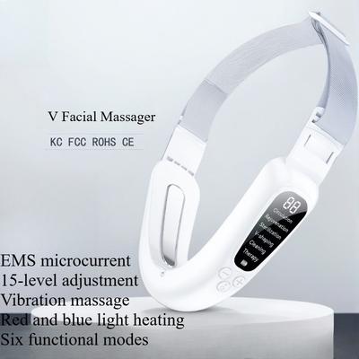 1 шт. микротоковый прибор для сохранения лица, красный и синий цвет, прибор для омоложения и красоты кожи, вибрационный лифтинг лица, прибор для сохранения V-образного лица