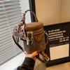 Direct Batch Cylinder Retro Portable Small Bag Women's New Autumn and Winter Fashion Casual Bucket Bag Messenger Sheet