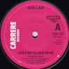 7inch Record DOLLAR - Love's Gotta Hold On Me CAR122 Carrere, Acroba 1979 UK Dance & Electronica Used