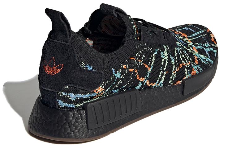 Men's Sneakers adidas NMD R1 Primeknit Black Multicolor Core Black/Core Black-Gum