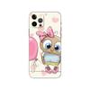 Lovely Animal Owl Phone Case for Iphone 5 5s Se 6 6s 7 8 Plus X 10 XR XS 11 12 13 Mini Pro MAX Black Tpu Back Cover