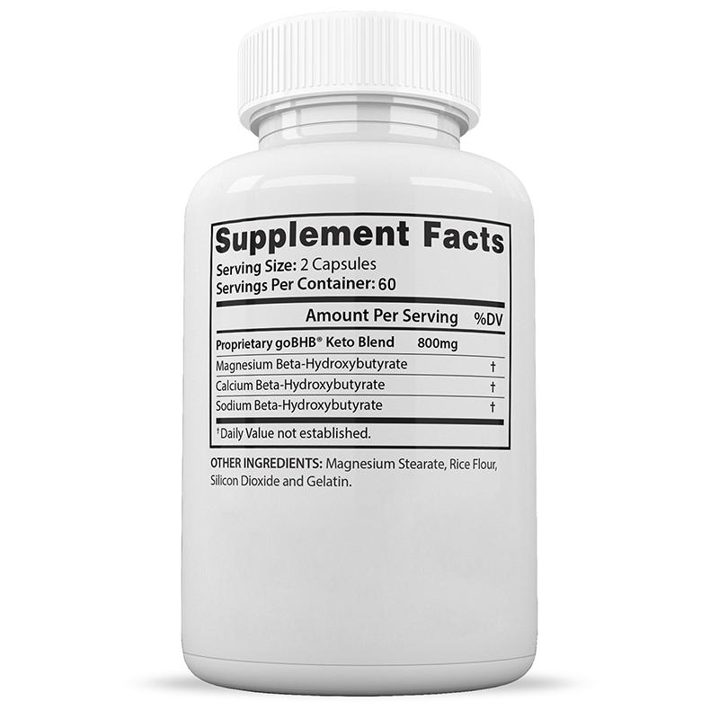 Magnesium, Calcium, Sodium Beta-Hydroxybutyrate Dietary Supplement, 120 Capsules