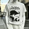 The Velvet Underground For Fan Gift Tshirt Unisex Unisex Harajuku Oversized Unisex Short Sleeve Streetwear High Quality Couples Tee