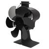 6 Blades Heat Powered Stove Fan Non Electric Self Starting Fireplace Fan High Temperature Resistant
