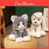 Cat Cuter Fox Dog Plush Dolls With Plush Filling For Kids Playroom Decoration
