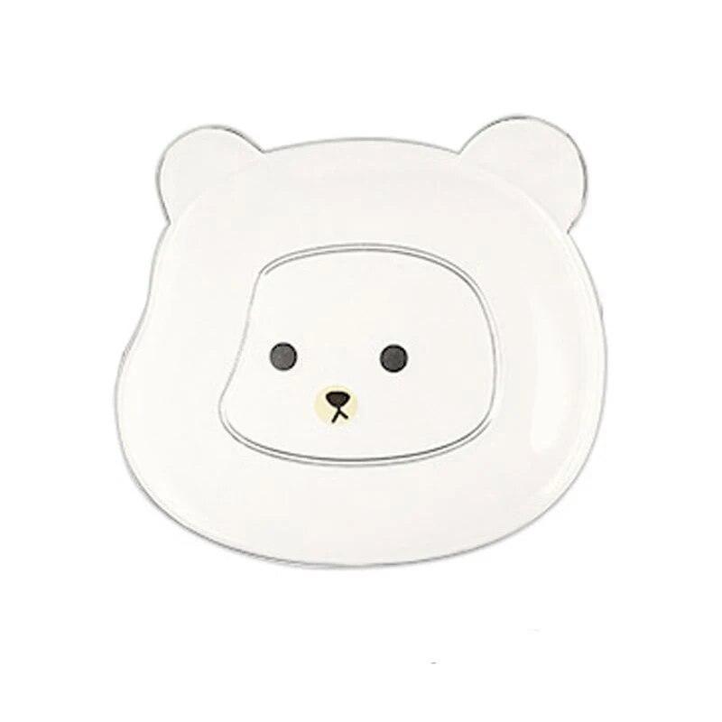 1 шт. мини-милая мультяшная форма, блюдо из костей медведя, креативный настольный поднос для мусора, закуска, остатки еды, тарелка с фруктами, кавайная кухонная посуда