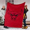 1pc Chicago Bulls Theme Blanket - Digital Print, Polyester, Cozy for All Seasons, Perfect for Outdoor, and Travel