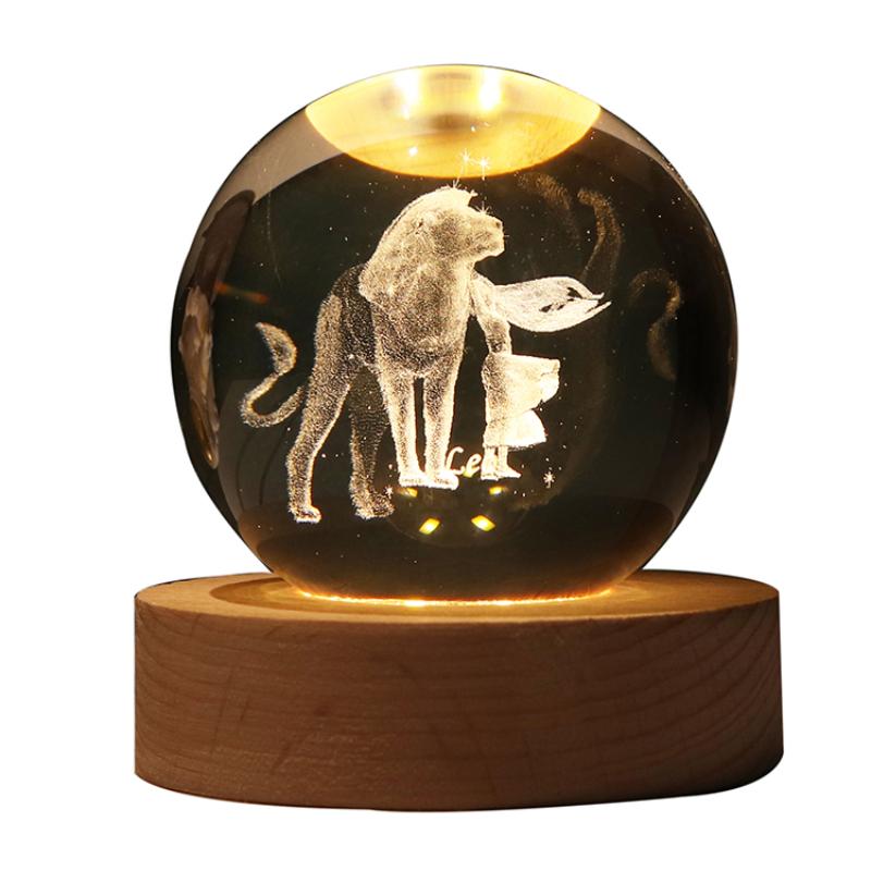 12 созвездий, маленькие ночные светильники, светящийся хрустальный шар, настольные декоративные светильники, украшения, маленькие ночные светильники на день Святого Валентина