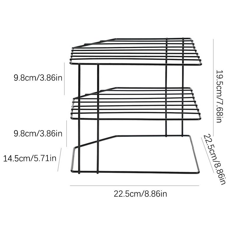 3-ярусная сушилка для посуды, кухонный органайзер, угловая полка, полка для хранения кастрюль без сверления, настольная полка, полка для хранения под раковиной
