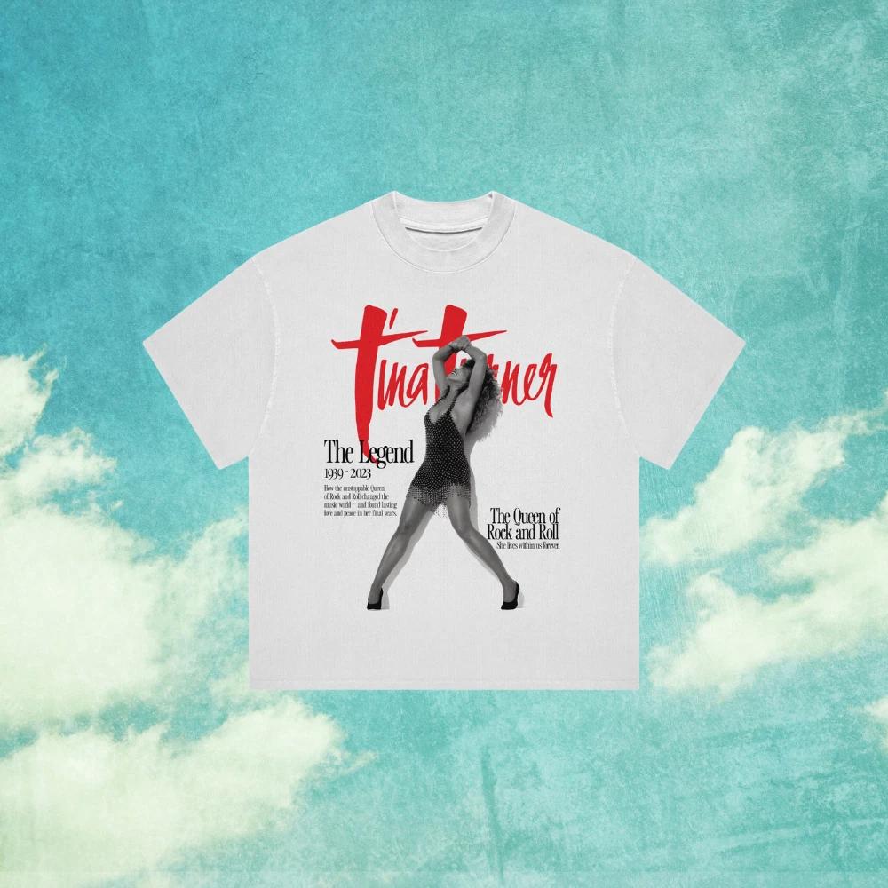 Tina Turner Graphic T T-Shirt Vintage Queen Of Rock Music Unisex Tee S-5XL