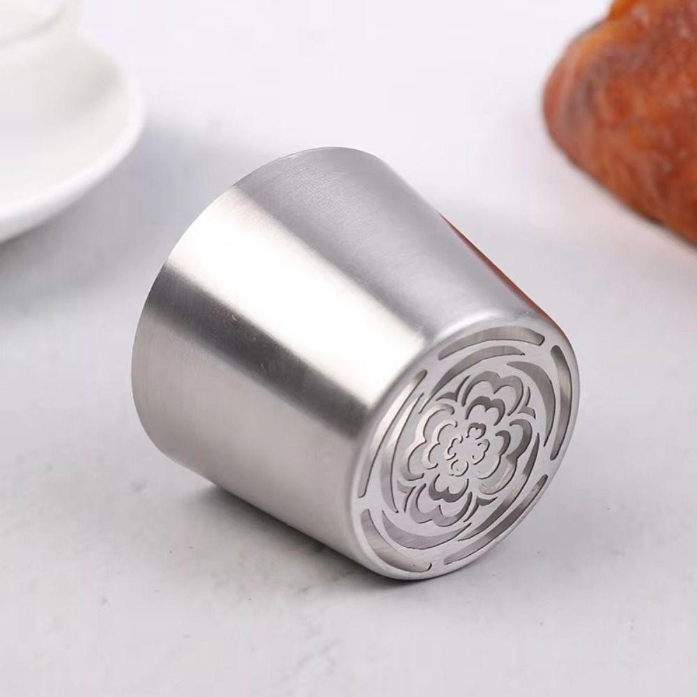 Stainless Steel Flower Squeeze Mouth Large Size Cream Nozzles for Cupcake Decoration
