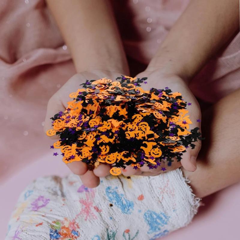 Жуткий день украшения украшения стола бумажное конфетти блестящие украшения украшения Хэллоуин конфетти привидения тыква паук