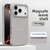Магнитный, Волнообразный Жидкий Силиконовый Чехол для IPhone 17, Полное Покрытие с Ощущением Кожи, Защитный Чехол для Apple 16 Pro Max