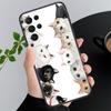 Чехол для телефона Samsung Galaxy A35 A55 A54 A15 A25 A05s A05 A22 A24 A52 A33 A34 M34 M14 M54 M23, чехол с черным котом