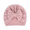 Cotton Polyester Big Bow Hats Solid Color Toddler Turban Cute Headband  Baby Girls Boys
