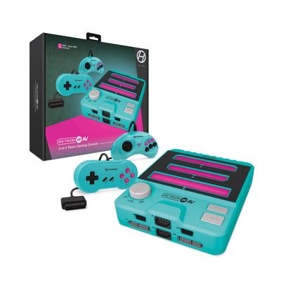 HYPERKIN Консоль RetroN 3 AV Hyper Beach «Все в одном» для NES SNES Genesis Mega Drive с AV-выходным кабелем