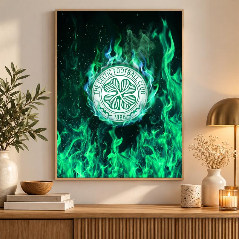 Celtic FC Diamond Painting Kit 5D Full Drill DIY Diamond Mosaic Wall Art Home Decor