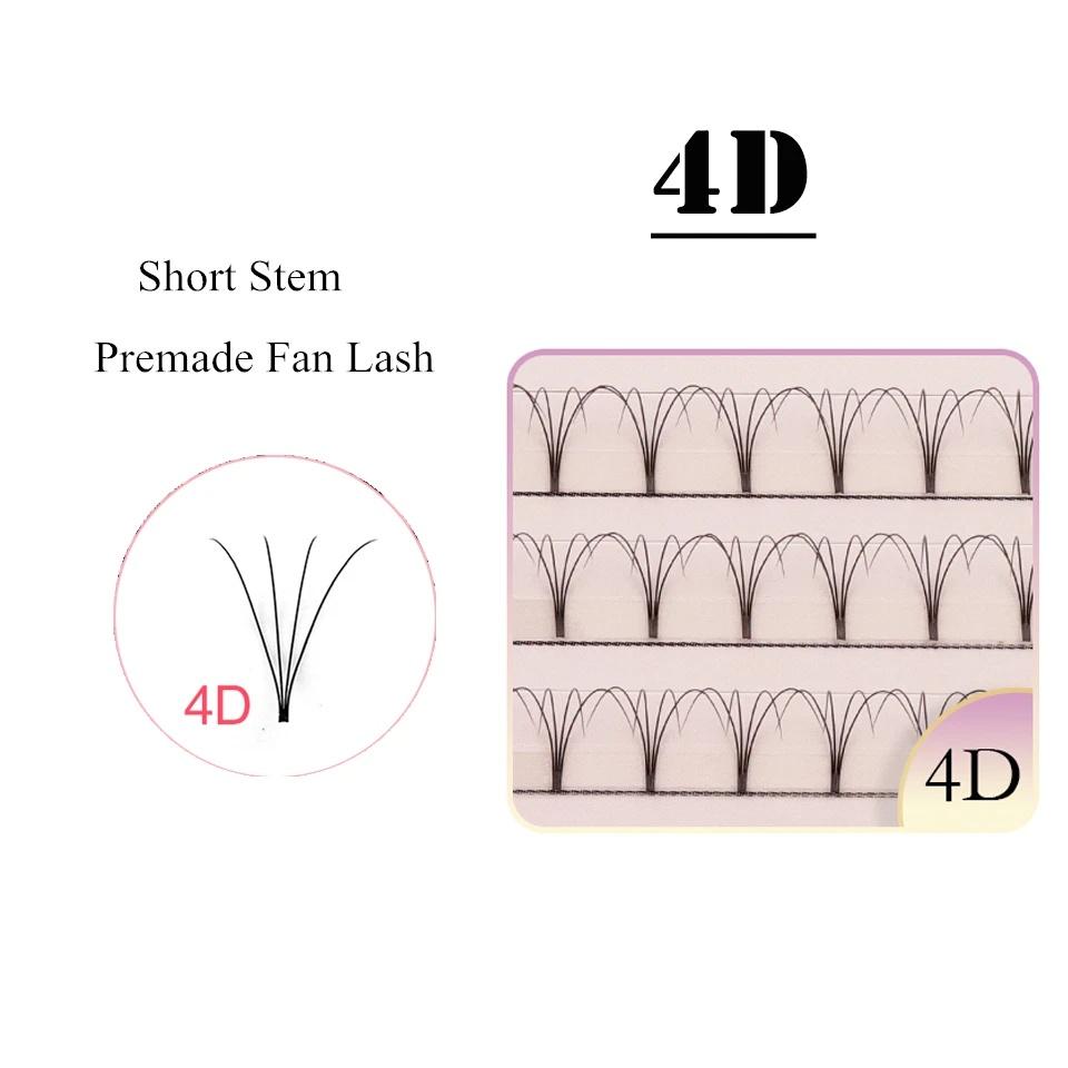 Lashes 2D 3D 4D 5D 6D Long Stem Premade Volume Fans Faux Mink Eyelash Extension Premade Russia Fan Eyelashes for Makeup