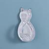 2 Pcs Self-adhesive Cat Hooks Plastic Cat Key Holder Creative Cat Shape Wall Hook  Clothes