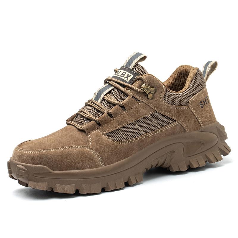 Labor Insurance Shoes Are Smash-proof and Puncture-proof, Summer Mesh Breathable Men's Comfortable Safety Shoes
