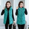 Autumn Winter Sleeveless Fashion Padded Jacket Loose Casual Slim Fit Warm Short Plus Size Hooded Waistcoat Vest Vest Thick Padded Jacket Women Outwear