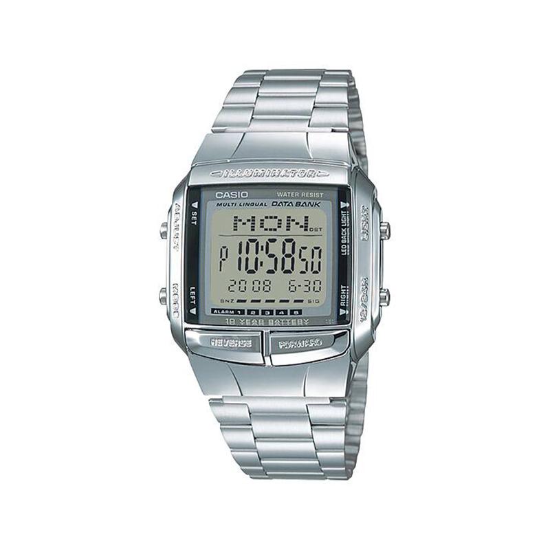 Casio Индивидуальные часы, модифицированная серия, стиль Y2K Millennium, электронный механизм, металлический ремешок, тот же стиль для мужчин и женщин, цвет QingMeiLian