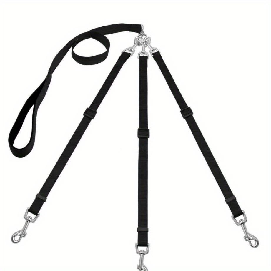Durable 3-in-1 Nylon Dog Leash with Padded Handle for Outdoor Walking, Car Travel, Hiking and Camping - Three-Way Pet Leash