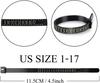 Black British American Ring Size Measuring Tool Plastic Finger Measuring Ring Ring Size Measuring Belt 2 Pack