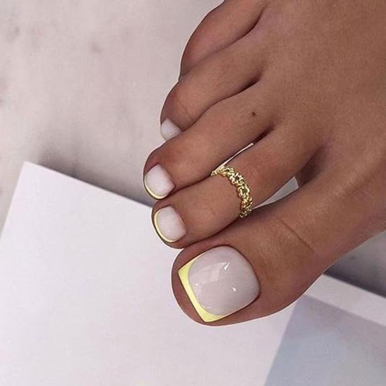 Foot Ring Comfortable Alloy Joint Ring with Exquisite Flowers Adjustable Opening Design Electroplated Toe Ring