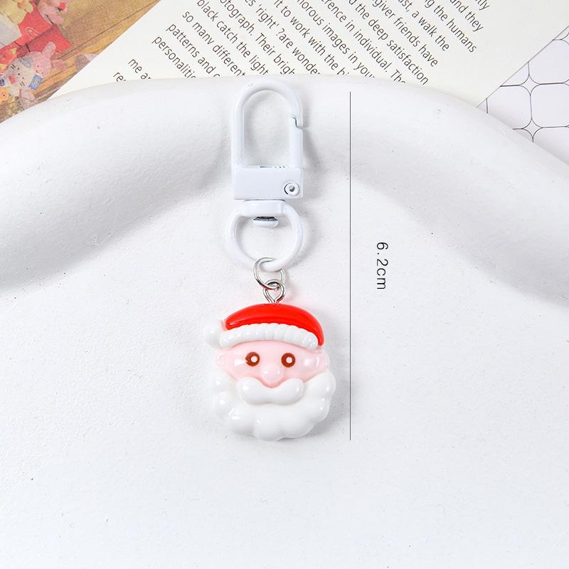 Мультяшный Рождественский Брелок Милый Смоляной Санта Клаус Рождественская Елка Подвеска Брелок Аксессуары для Сумки Праздничная Вечеринка Рождественский Подарок