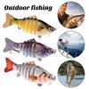 3/5Pcs Fishing Lures 3D Swimming Bait with Treble Hooks Realistic Looking Bright Colors Compact Portable Hard Bait Artificial Lure