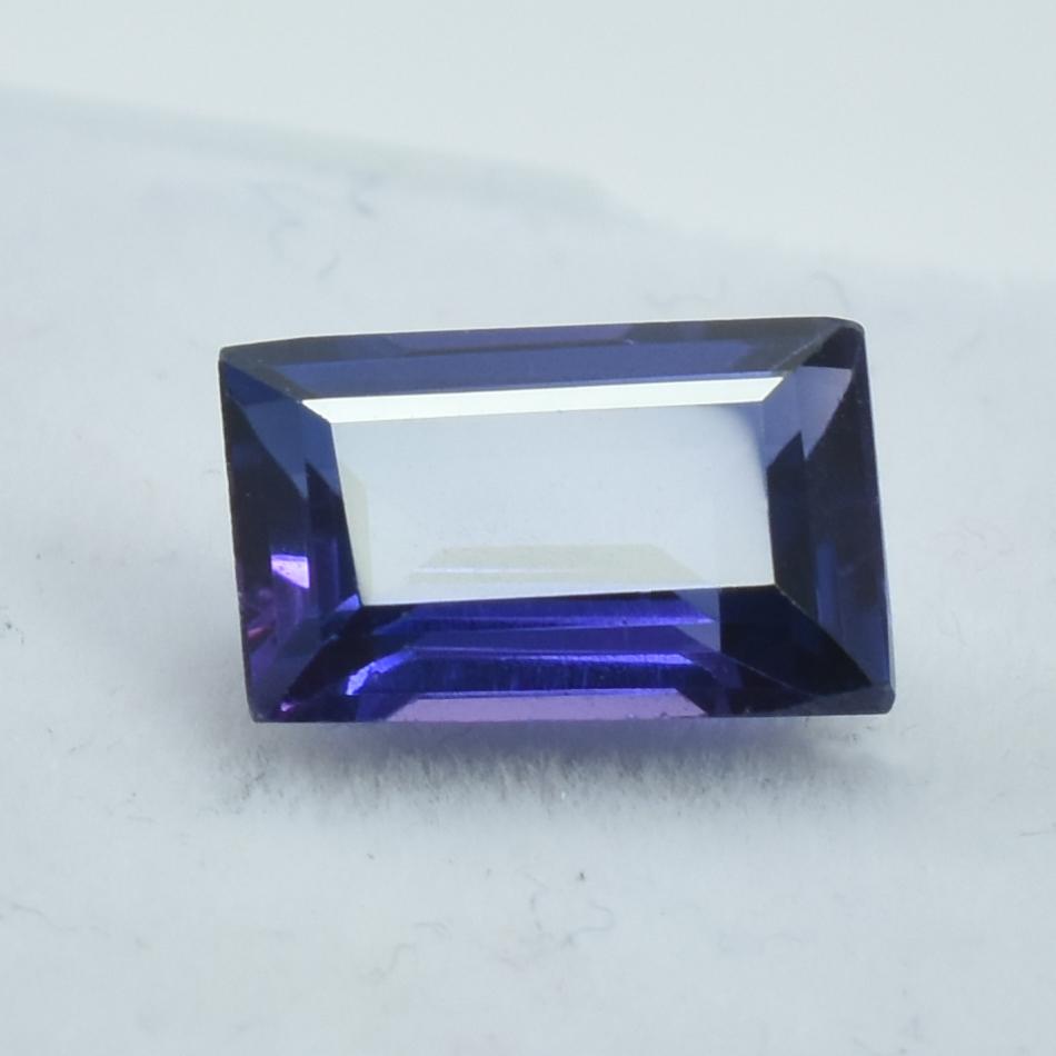 2.55 Ct Emerald Cut Natural Purple Tanzanite Loose Gemstone