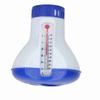 Floating Swimming Pool Chemical Chlorine Dispenser with Thermometer Tablet Holders
