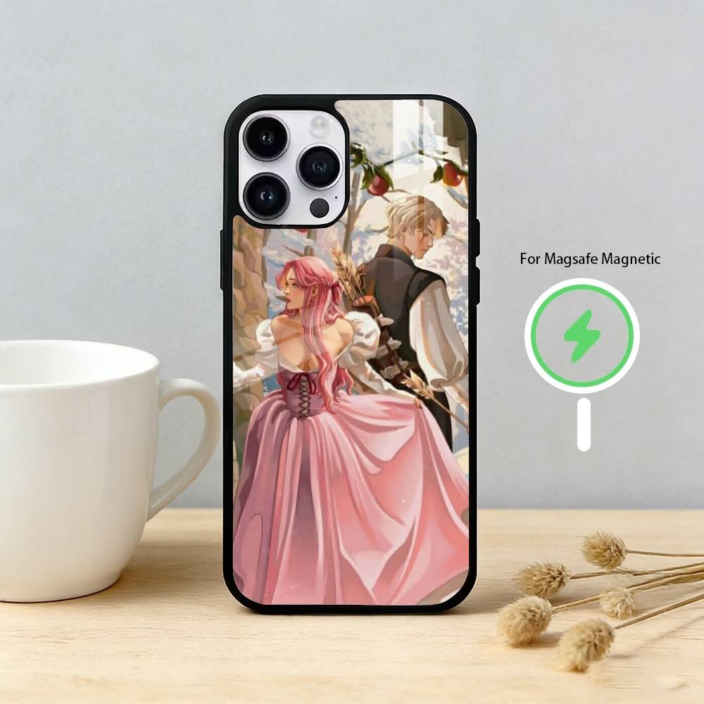Чехол для телефона 'Однажды разбитое сердце' для iPhone 17 16 15 14 13 12 Pro Max Plus с зеркальной беспроводной магнитной крышкой