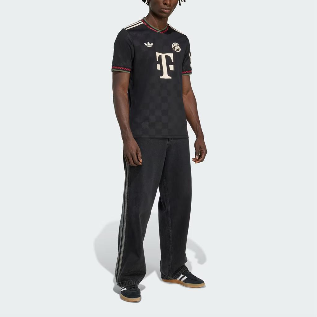 Adidas Originals SS25 FC Bayern 25/26 Third Slim Fit Short Sleeve Football Shirt Men Tops KE6801