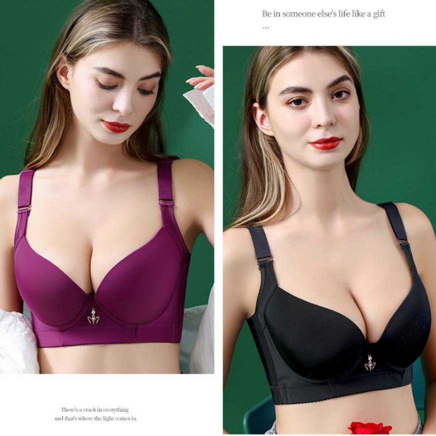 Дышащее Толстое и Тонкое Красивая Спина Большой Размер Нижнее Белье Без Косточек Пуш-ап Бюстгальтер